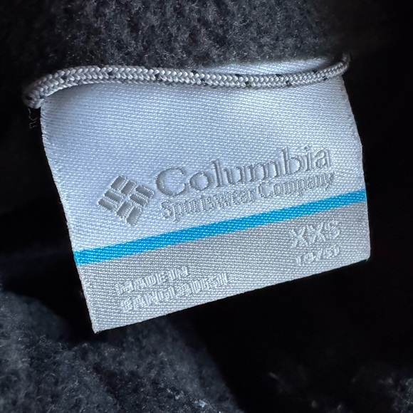 Columbia Buffalo Plaid Fleece Zip Jacket Black Gray Toddler Outerwear XXS (4T) - Picture 7 of 8